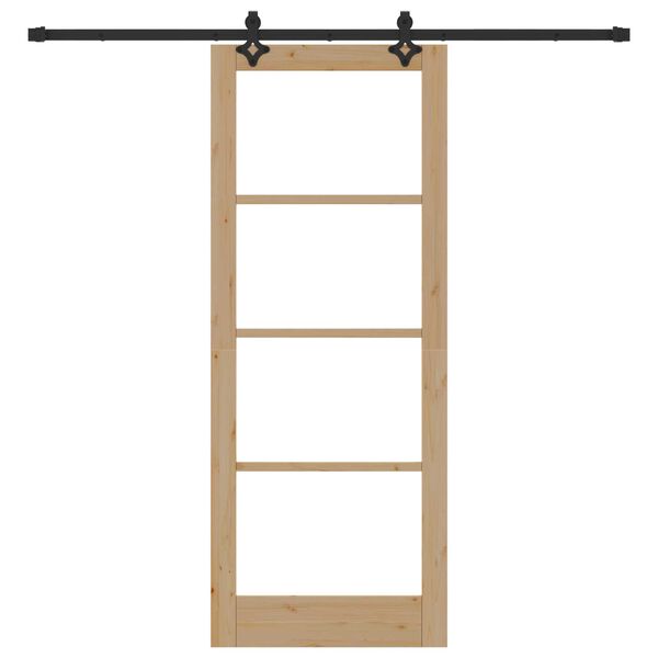 vidaXL Porta Deslizante Natural 83 x 211 cm