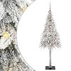 vidaXL &Aacute;rvore de Natal com 300 LEDs com suporte Branco 210 cm PE e A&ccedil;o