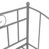 vidaXL Estrutura sof&aacute;-cama de puxar 90x200 cm metal cinzento