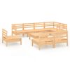vidaXL 9 pcs conjunto lounge de jardim pinho maci&ccedil;o