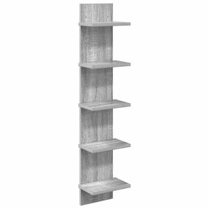 vidaXL Prateleira de Parede Sonoma cinzento 22 x 15 x 100 cm