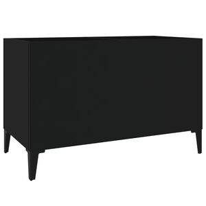 vidaXL Arm&aacute;rio para discos 74,5x38x48 cm derivados de madeira preto
