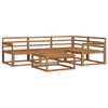 vidaXL Conjunto de Sof&aacute;s para Exterior 5 pcs Natural