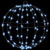 vidaXL Bola com 192 LEDs 2 pcs Branco frio 31,5 x 31,5 x 32 cm Metal
