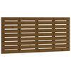 vidaXL Cabeceira de parede 146x3x63 cm pinho maci&ccedil;o castanho-mel