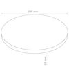 vidaXL Tampo de mesa em MDF redondo 300x18 mm
