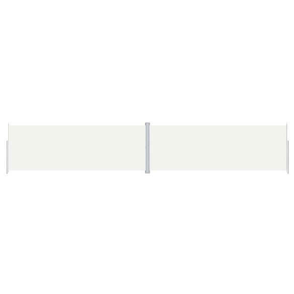 vidaXL Toldo lateral retrátil 220x1200 cm cor creme