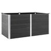 vidaXL Canteiro elevado de jardim 200x100x91 cm WPC cinzento