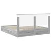 vidaXL Cama com Armazenamento com cabeceira Cinza Sonoma 180 x 200 cm