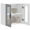 vidaXL Armário de parede de cozinha porta de vidro Porto cinza sonoma
