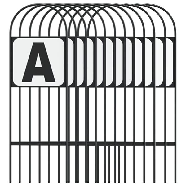 vidaXL Marcadores de adestramento 12 pcs aço