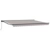 vidaXL Toldo Retr&aacute;til Manual Cinzento-claro 4 &times; 3,5 m