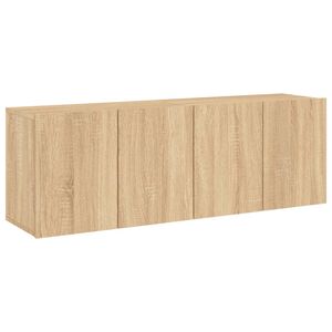 vidaXL M&oacute;veis de parede para TV 2 pcs 60x30x41 cm carvalho sonoma