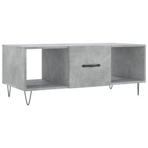 vidaXL Mesa de centro 102x50x40 cm madeira processada cinza cimento