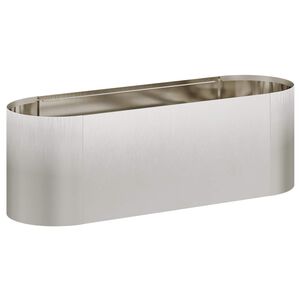 vidaXL Cama de Jardim Elevada A&ccedil;o inoxid&aacute;vel 120 x 40 x 40 cm