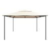 vidaXL Gazebo tenda com toldo 4x4 m a&ccedil;o bege
