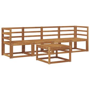 vidaXL Conjunto de Sof&aacute;s para Exterior 5 unid. 4 lugar Natural