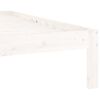 vidaXL Estrutura de cama 120x200 cm pinho maci&ccedil;o branco