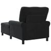 vidaXL Chaise Lounge com almofada Preto 91 x 157 x 91 cm Veludo