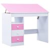 vidaXL Secret&aacute;ria/estirador desenho para crian&ccedil;as rosa e branco