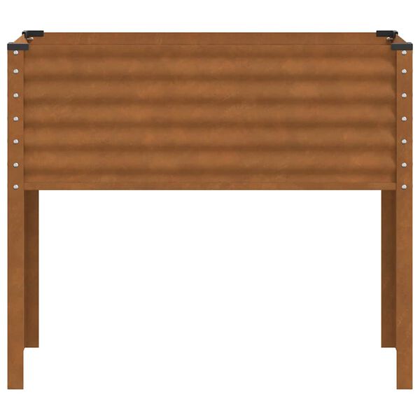 vidaXL Vaso de jardim 100x45x90 cm A&ccedil;o resistente &agrave;s intemp&eacute;ries