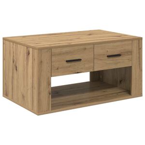 vidaXL Mesa de centro Carvalho Artesanal 80 x 50 x 40 cm