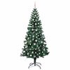 vidaXL &Aacute;rvore de Natal Artificial Pr&eacute;-iluminada Verde 240 cm