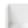 vidaXL Estantes de parede 2pcs 75x16,5x16,5cm derivados madeira branco