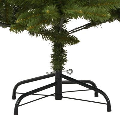 vidaXL Árvore de Natal artificial articulada com suporte 120 cm verde
