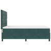 vidaXL Cama Box com colch&atilde;o Verde Escuro 140 x 200 cm tecido