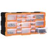 vidaXL Caixa organizadora com 22 gavetas 49x16x25,5 cm
