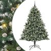 vidaXL &Aacute;rvore de Natal Artificial Verde 210 cm PVC, Pl&aacute;stico e A&ccedil;o