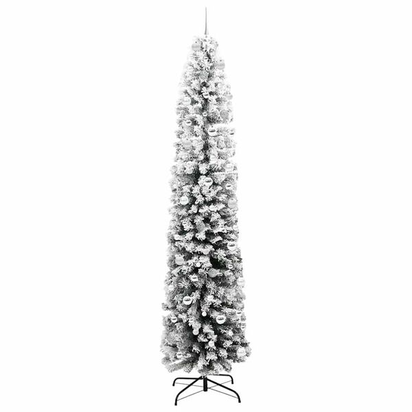 vidaXL &Aacute;rvore de Natal Artificial Verde 240 cm PVC e A&ccedil;o e Pl&aacute;stico