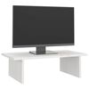 vidaXL Suporte para monitor 50x27x15 cm pinho maci&ccedil;o branco
