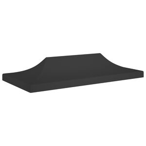 vidaXL Teto para tenda de festas 6x3 m 270 g/m&sup2; preto