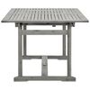 vidaXL Mesa de jantar p/ jardim (150-200)x100x75 cm ac&aacute;cia maci&ccedil;a