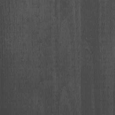 vidaXL Roupeiro HAMAR 89x50x180 cm pinho maciço cinza-escuro