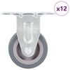 vidaXL 16 pcs rodas fixas 50 mm