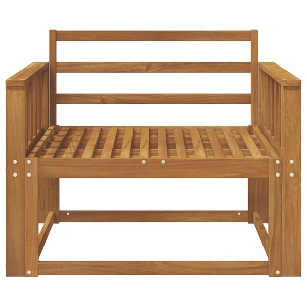 vidaXL Sof&aacute; M&eacute;dio Externo Madeira S&oacute;lida de Ac&aacute;cia Natural