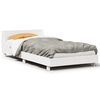 vidaXL Cama sem colch&atilde;o 90x190 cm madeira de pinho maci&ccedil;a branco