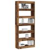 vidaXL Gabinete de Livros Madeira antiga 80 x 30 x 198 cm