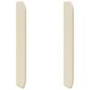 vidaXL Orelha de Cabeceira Creme 80 x 16 x 4 cm PVC