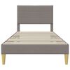 vidaXL Estrutura da Cama Cinzento-acastanhado 80 x 200 cm tecido
