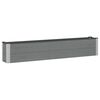 vidaXL Canteiro de jardim elevado Cinzento 200 x 30 x 36 cm alu.