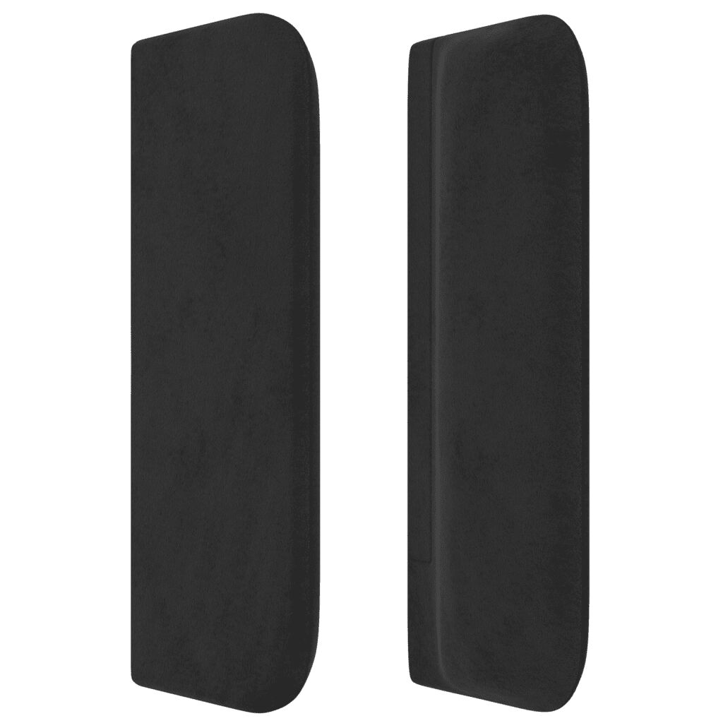 vidaXL Cama com molas/colchão 90x200 cm veludo preto