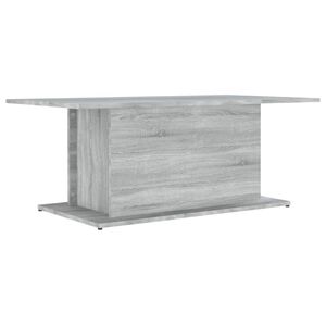 vidaXL Mesa de centro 102x55,5x40 cm derivados de madeira cinza sonoma