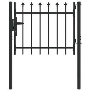 vidaXL Port&atilde;o de Cerca BOXTEL 103 x 124,5 cm A&ccedil;o revestido a p&oacute;
