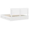 vidaXL Estrutura da Cama Branco 200 x 200 cm Madeira de Engenharia