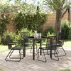 vidaXL Conjunto de Jantar para Jardim 5 pcs Preto Rattan de PVC