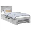 vidaXL Estrutura da Cama Cinzento 80 x 200 cm Derivados de Madeira